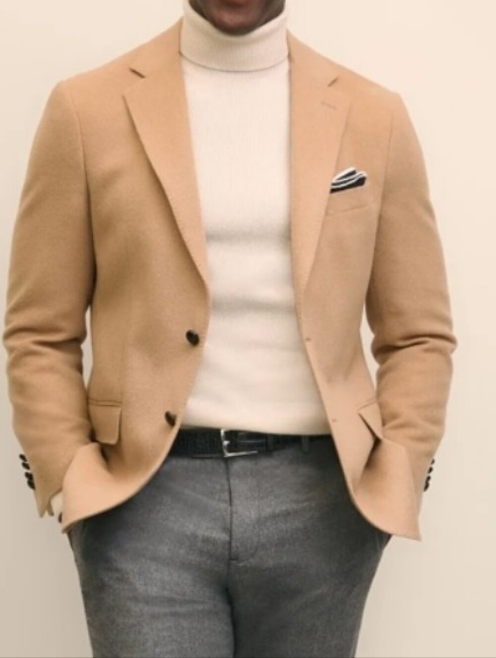 Brooks Brothers Men's Camel Wool Blazer - Classic Tailored Jacket 40 Regular